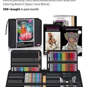 Drawing & Sketching set with Black Zipper Case